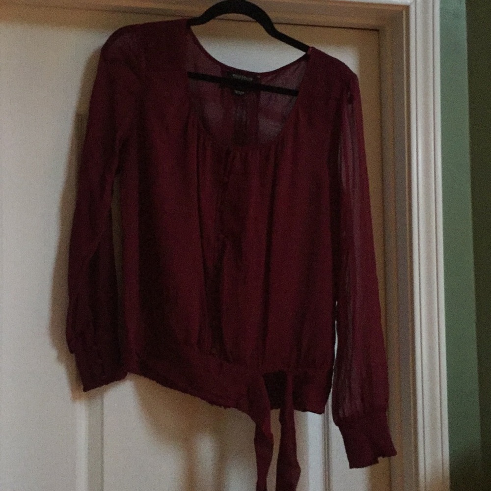 Burgundy Blouse